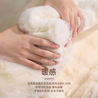 XUNYAO Tapis en fourrure de lapin Grand tapis en peluche doux et moelleux pour salon chambre ou tapis pour enfant