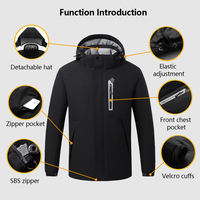 Vêtements de chasse en plein air vers le bas hommes femme veste doudounes Snowboard vestes chauffantes avec logo