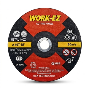 <span class=keywords><strong>Disque</strong></span> de coupe abrasif haute dureté <span class=keywords><strong>230</strong></span> mm (7 pouces) 1,6 mm d'épaisseur, roue de coupe OEM A24T <span class=keywords><strong>pour</strong></span> <span class=keywords><strong>meuleuse</strong></span> d'angle en acier inoxydable - Product Image 1