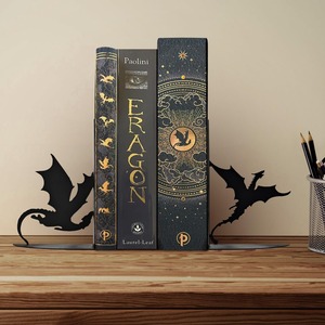 Fermalibri in Ferro Battuto a Forma di Drago Magico, <span class=keywords><strong>Supporto</strong></span> per <span class=keywords><strong>Libri</strong></span> da Scrivania per Casa e Ufficio, Divisorio Nero per Cancelleria, Organizzatore per <span class=keywords><strong>Libri</strong></span> - Product Image 1