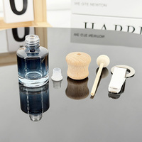 Bouteille de parfum pour grille d'aération de voiture en verre vide avec bâton diffuseur pour climatisation automobile