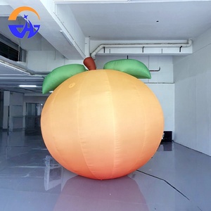 Nông dân thị trường quầy Bar chiếu sáng sân khấu đạo cụ quảng cáo; mô hình không khí trái cây màu cam hồng; mô hình không khí đào vàng bơm hơi - Product Image 3