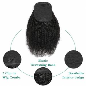 Extensiones de Cabello Afro Rizado para Mujeres Negras, Estilos Ondulados y Lisos, Piezas de Cabello Humano de Alta Calidad - Product Image 3