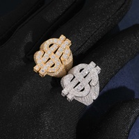 Bague Hip-Hop en Argent S925 Incrustée de Moissanite et Accessoires de Luxe pour Usage Quotidien, Cadeau de Mariage ou de Fête - Vente en Gros