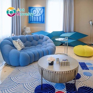 Canapé sectionnel en tissu AntNovelty Rochburg, rembourré en éponge, en forme de ballon de football, pour petits appartements - Product Image 4