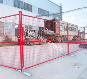 Canada 6x9.5ft xây dựng tạm thời kim loại an ninh hàng rào di động tạm thời hàng rào & lưới mắt cáo/cổng - Product Image 1