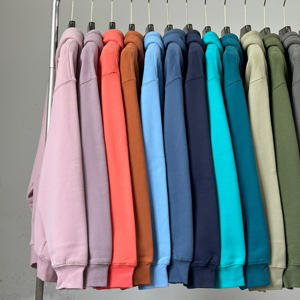 سترات بغطاء رأس للرجال بالجملة سترات بغطاء رأس كاجوال بلون سادة كبيرة الحجم عالية الجودة شعار مخصص سترات بغطاء رأس للرجال - Product Image 2