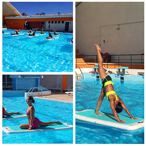 Esterilla de Yoga Inflable Resistente y Económica para <span class=keywords><strong>Piscina</strong></span>, Colchoneta de Fitness DWF, Esterilla de Yoga Inflable para el Agua - Product Image 3
