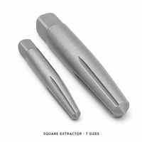 Jeu de tarauds et filières, extracteur de vis, extracteur de boulons cassés, outil de retrait facile en acier à roulements GCr15, à spirale carrée, revêtement titane, pour rotation à droite