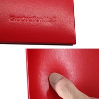 Pochette de diplôme rouge pour certificat format lettre 8,5''x 11'' avec impression personnalisée pour la remise des diplômes, couleur marron