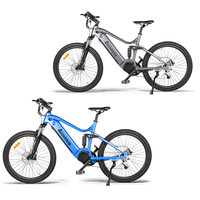 Bicicleta Eléctrica Deportiva Accolmile de 27 Pulgadas y 8 Velocidades, Bafang de 750 Vatios, Bicicleta Eléctrica para Adultos, Elektro Fahrrad