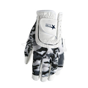 Personalizable XXXL de alta calidad Cabretta guantes de golf de cuero para los hombres blancos con logotipo personalizado de cuero genuino equipo deportivo - Product Image 1