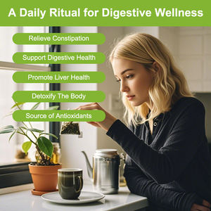 Logo personnalisé OEM/ODM Marque privée Thé biologique à saveur de feuille de <span class=keywords><strong>séné</strong></span> Favorise une défécation saine - Product Image 5