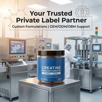 Gummy Creatine Monohydrate Vegan Grosir 5g Kemasan Kaleng Bebas Gula Layanan Manufaktur Kustomisasi Merek Pribadi OEM ODM