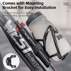 Bomba de Bicicleta Portátil de Alta Presión WEST BIKING de 130 psi, Inflado Rápido con Cartuchos de CO2, Bomba de Bicicleta de Aluminio Mini, Fácil de Instalar - Product Image 5