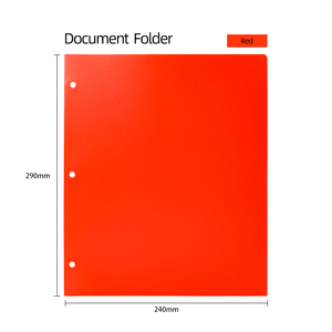 A4 Kích thước <span class=keywords><strong>PP</strong></span> nhựa Punch Pocket thư mục tập tin với storsge túi không thấm nước giữ tập tin tài liệu thư mục - Product Image 6