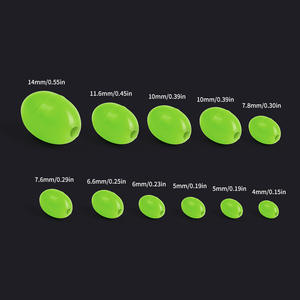 Nouveau 1000 pièces/sac perles métalliques lumineuses Fluorescent plastique mer pêche leurre espace haricot <span class=keywords><strong>nuit</strong></span> perle perles accessoire - Product Image 3