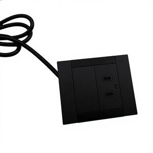 LEGA LEGA 20W veloce USB tipo-C caricatore in LEGA di alluminio 2 porte piccola presa di corrente Desktop per uso industriale 13A corrente nominale 3m cavo - Product Image 3