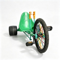 Kart de drift commercial à pédales, monoplace, non motorisé, pour parc d'attractions extérieur et aire de jeux