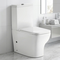 Customizabel couleur blanche usine CE placard à eau sans monture salle de bain WC monté au sol lavage deux pièces cuvette de toilette