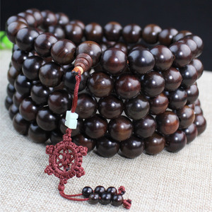 Lao Rosewood 15mm 108-<b>Bead</b> <b>Bracelet</b> Buddhist Rosary Unisex Jewelry For <b>Men</b> Women Couples Yoga Accessories - Product Image 1