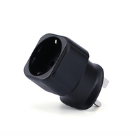 Adaptateur de Voyage de Haute Qualité du Royaume-Uni vers l'Europe, Adaptateur Universel de Voyage UK pour la Plupart des Prises Européennes (UE, Espagne, France) Types C/E/F