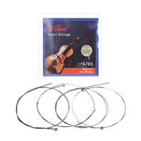 Vente en gros Alice A703 Jeu de 4 pièces E A D G Cordes de violon pour accessoires de musique