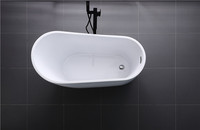 Baignoires autoportantes en acrylique blanc pur de qualité supérieure au meilleur prix de l'usine CUPC / bains à remous 1,5 m 1,7 m Hôtels modernes