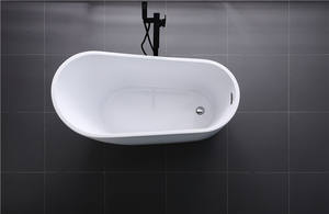 Baignoires autoportantes en acrylique blanc pur de qualité supérieure au meilleur prix de l'usine CUPC / bains à remous 1,5 m 1,7 m Hôtels modernes - Product Image 5