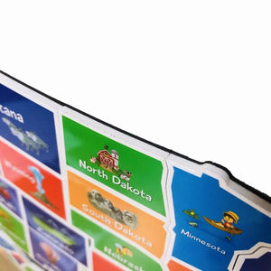 2024 gran geografía y viaje aprendizaje espuma EVA EE. UU. mapa magnético rompecabezas para niños educación regalo <span class=keywords><strong>de</strong></span> Navidad - Product Image 6
