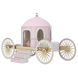 سرير أطفال بعربة أميرة عتيقة قابلة للتخصيص مع نمط سندريلا - Product Image 2