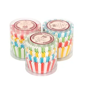 Hot-Bán 100Pcs Hỗn Hợp Màu Cupcake Chủ Lót Nướng Khuôn Muffin Cúpcake Lót Dùng Một Lần Hỗ Trợ Tùy Chỉnh Cúpcake Lót