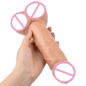 YOCY NEW 8 Inch Realistic <b>Dildo</b> Liquid Silicone Soft Sex Toy Erotic Black <b>Dildo</b> Masturbation Waterproof Sex Toy for Adult - Product Image 5