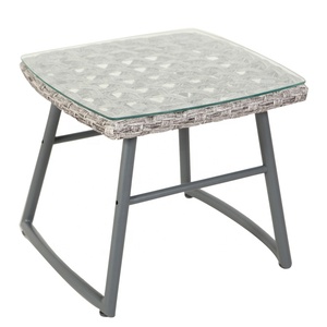 Juego de Muebles de Jardín de Mimbre Metálico con Hojas Mágicas Hechas a Mano, 3 Piezas - Product Image 4