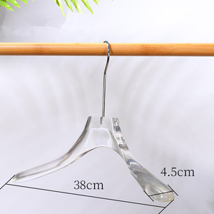 Appendiabiti in acrilico trasparente Grucce Cabide OEM Store appendini in acrilico di lusso per abbigliamento altri appendini Perchas - Product Image 6