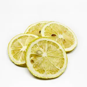 TTN Best Quality Freeze Dried Lemon Yellow Slice Add Sugar