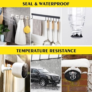 Autocollant adhésif acrylique double face découpé, super <span class=keywords><strong>collant</strong></span>, résistant aux UV, imperméable pour le collage et le masquage des surfaces plastiques - Product Image 5
