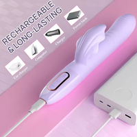 Version améliorée de la baguette de massage vibrante rotative pour stimulation du point G féminin, jouet sexuel en silicone rechargeable