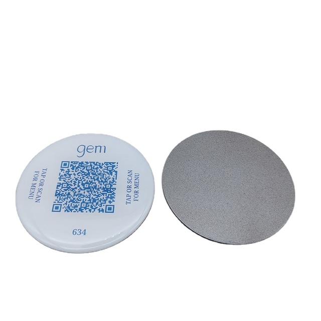 Free Sample Fast Shipping 4C Printing Round Dia 30mm 213 Printable NFC on Metal Sticker Anti Metal Tags