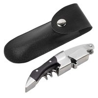 Étui en cuir noir pour tire-bouchon, étui de ceinture pour serveurs, pochette en cuir pour ouvre-bouteille, pour barmans