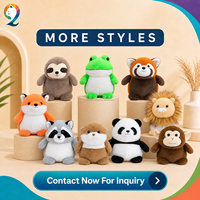 Peluche personnalisée en forme de raton laveur, jouet en peluche doux, fabrication OEM ODM, vente en gros, cadeau, mascotte, fournisseur de peluches avec logo personnalisé