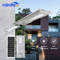 Farola Solar LED Hishine Todo en Uno de Ahorro de Energía con Panel Solar de 200W, Impermeable IP65 para Iluminación de Carreteras 300W