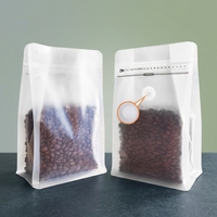 Bolsa de Embalaje de Café con Impresión Personalizada OEM ODM, Bolsa de Fondo Cuadrado con Válvula de Aire y Cierre Hermético