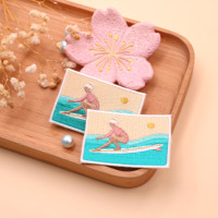 Patch brodé pour fille, mode surfeur personnalisé