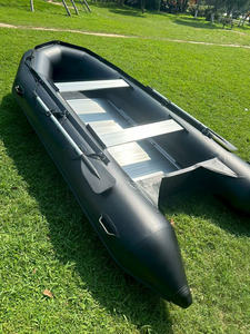 Bateaux gonflables de pêche d'appât de batelier Gps petit <span class=keywords><strong>bateau</strong></span> de sauvetage de vitesse de ponton en aluminium pliant portatif avec le moteur de moteur - Product Image 6