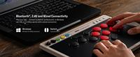 Manette de jeu d'arcade 8BitDo à boutons multiples pour Switch 2, Windows, avec interrupteurs mécaniques à profil bas et échangeables à chaud