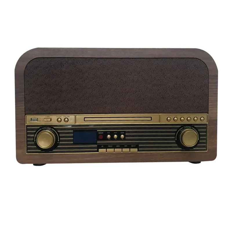Antique Long Range Old Vintage Am Fm Usb Tf BT Cassette Record Portable Radio