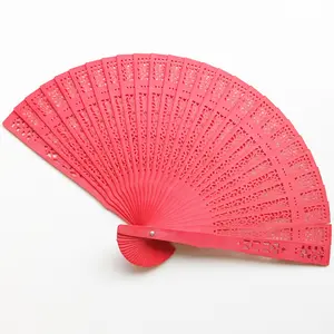 Nature Wooden Wedding Hand Fans For Wedding Souvenir Gift