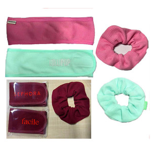Custom Cotton Waffle Spa Facial <strong>Bath</strong> Hair Band Headband <strong>Scrunchies</strong> With Private Logo - Product Image 6