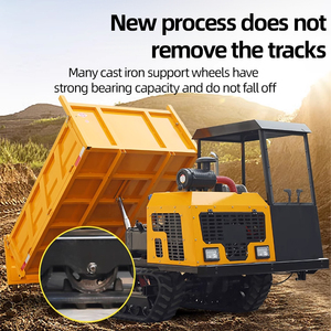 Minicargadora de Orugas JUNCHI de Alta Eficiencia, Vehículo de Transporte con Motor Diésel de Goma Pequeño, Alto Momento de Carga, 1 Año - Product Image 4